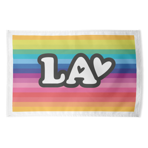 RAINBOW LA - funny tea towel by The Boy and the Bear
