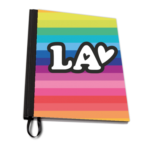 RAINBOW LA - personalised A4, A5, A6 notebook by The Boy and the Bear