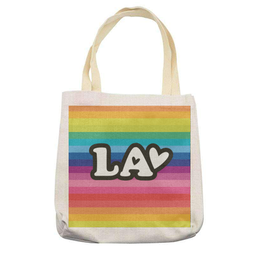 RAINBOW LA - printed tote bag by The Boy and the Bear