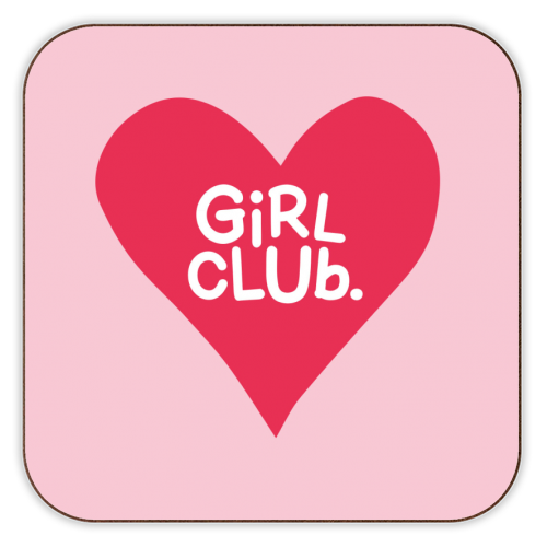 GIRL CLUB - personalised beer coaster by The Boy and the Bear