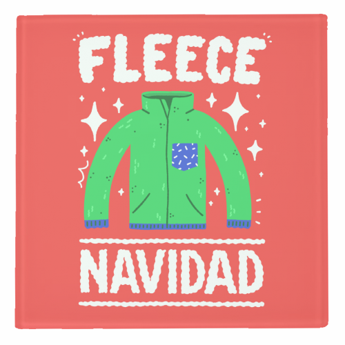 Fleece Navidad - personalised beer coaster by Matt Joyce