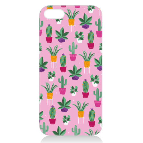 plant power pink - unique phone case by sarah morley