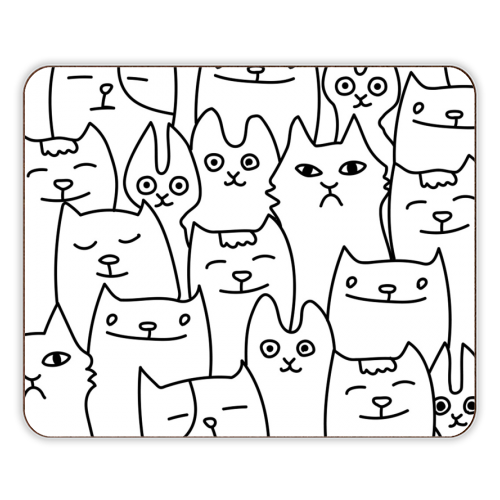 cats pattern - designer placemat by Anastasios Konstantinidis