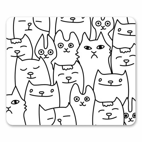 cats pattern - funny mouse mat by Anastasios Konstantinidis