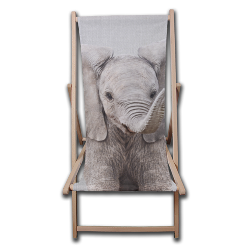 Baby Elephant - Colorful - canvas deck chair by Gal Design