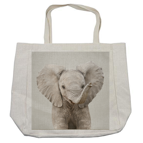 Baby Elephant - Colorful - cool beach bag by Gal Design