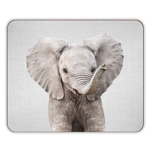 Baby Elephant - Colorful - designer placemat by Gal Design