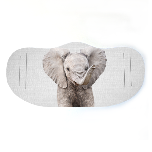 Baby Elephant - Colorful - face cover mask by Gal Design