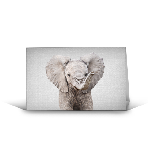 Elephant Print Greeting Card 