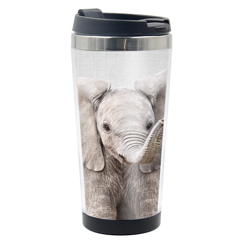 Baby Elephant - Colorful - photo water bottle by Gal Design