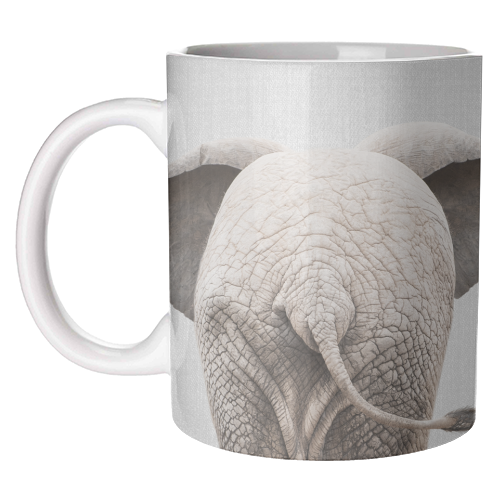 Baby Elephant Tail - Colorful - unique mug by Gal Design