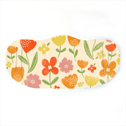 Summer floral - face cover mask by sarah morley