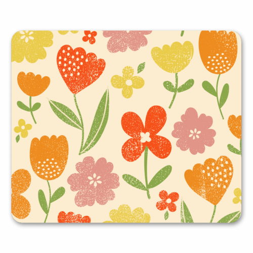 Summer floral - funny mouse mat by sarah morley