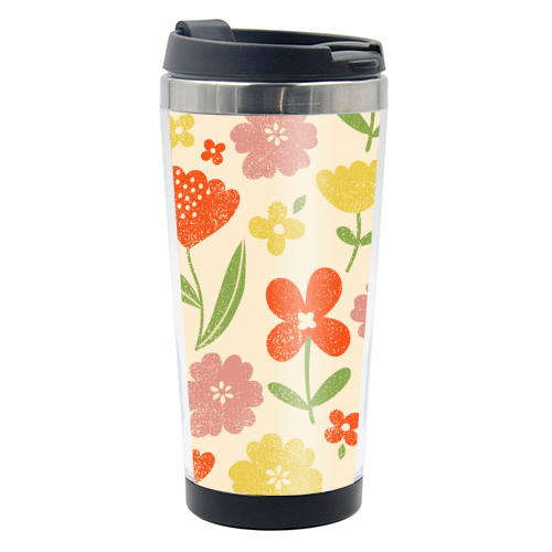 Summer floral - photo water bottle by sarah morley