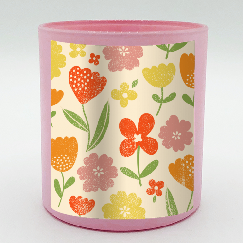 Summer floral - scented candle by sarah morley