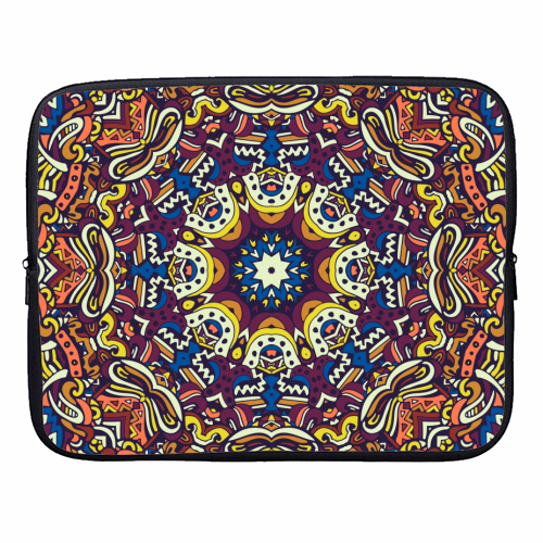 boho mandala - designer laptop sleeve by Anastasios Konstantinidis