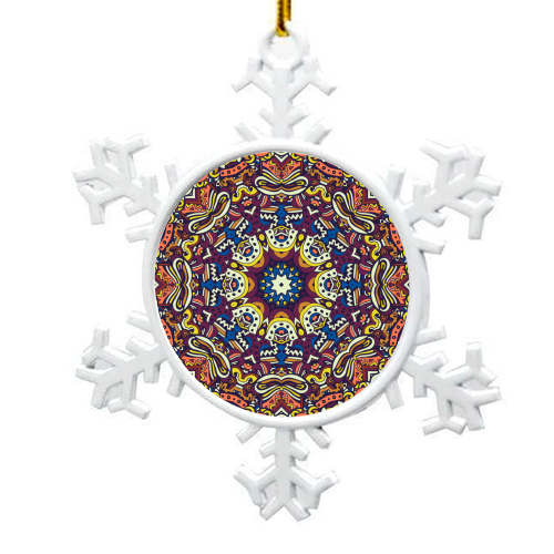 boho mandala - snowflake decoration by Anastasios Konstantinidis