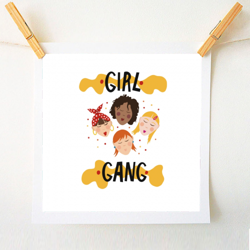 Girl gang - A1 - A4 art print by Stonefoxes