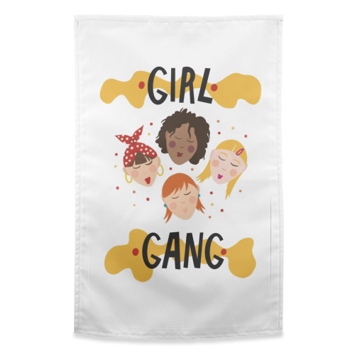 Girl gang - funny tea towel by Stonefoxes