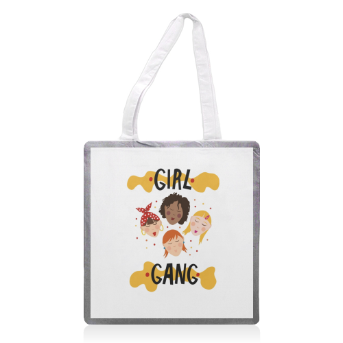 Girl gang - printed tote bag by Stonefoxes