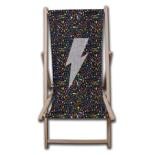 LIGHTNING BOLT - canvas deck chair by PEARL & CLOVER