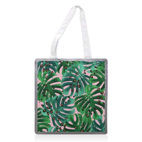 LEOPARD LEAVES - printed tote bag by PEARL & CLOVER