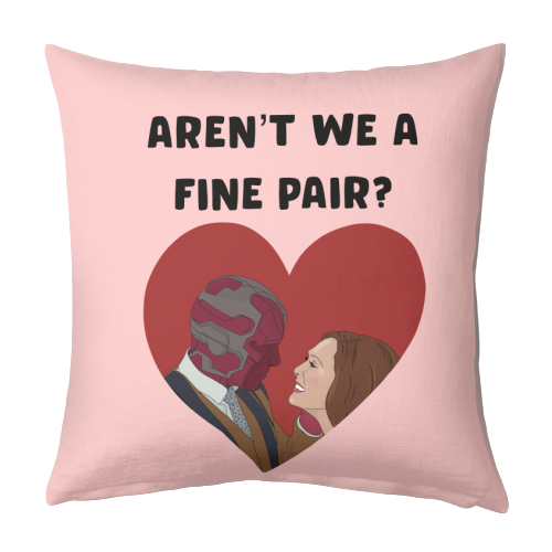 Aren't We a Fine Pair? - designed cushion by Pink and Pip