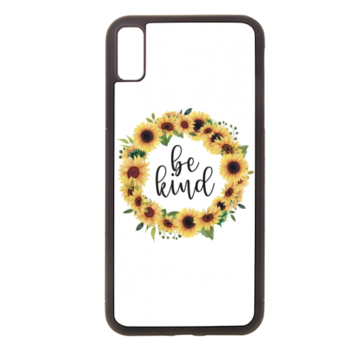 Be kind sunflowers - stylish phone case by Cheryl Boland