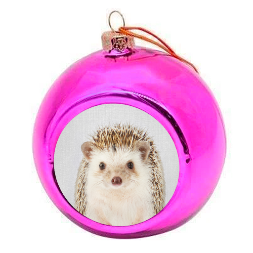 Hedgehog - Colorful - colourful christmas bauble by Gal Design
