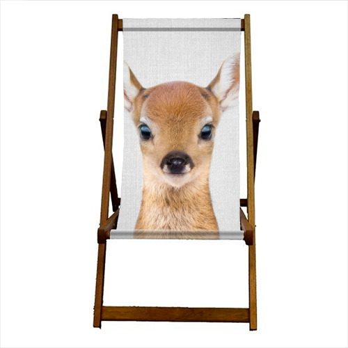 Baby Deer - Colorful - canvas deck chair by Gal Design