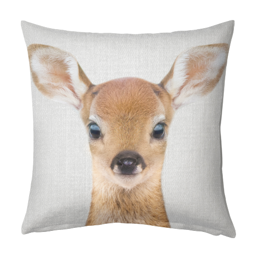 Baby Deer - Colorful - designed cushion by Gal Design
