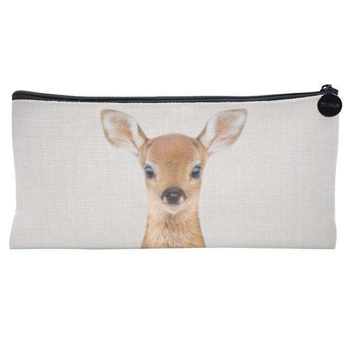 Baby Deer - Colorful - flat pencil case by Gal Design