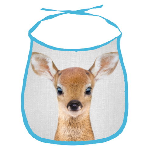 Baby Deer - Colorful - funny baby bib by Gal Design