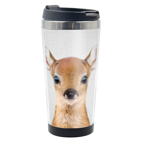 Baby Deer - Colorful - photo water bottle by Gal Design