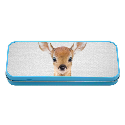Baby Deer - Colorful - tin pencil case by Gal Design