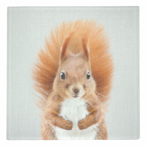 Squirrel - Colorful - personalised beer coaster by Gal Design