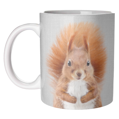 Squirrel - Colorful - unique mug by Gal Design