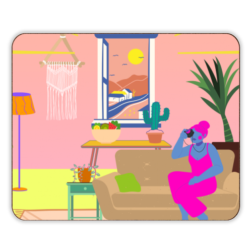 Paradise House: Living Room - designer placemat by Nina Robinson