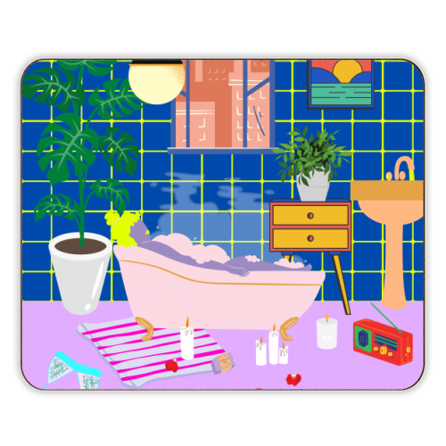 Paradise House: Bathroom - designer placemat by Nina Robinson