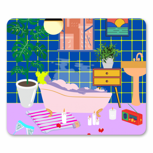Paradise House: Bathroom - funny mouse mat by Nina Robinson