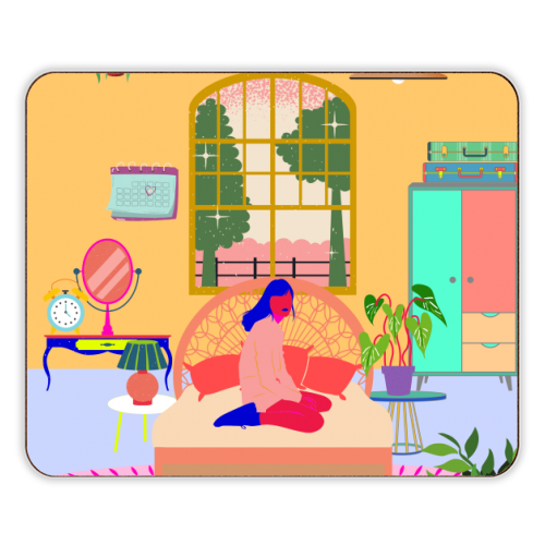 Paradise House: Bedroom - designer placemat by Nina Robinson