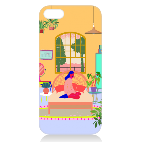 Paradise House: Bedroom - unique phone case by Nina Robinson