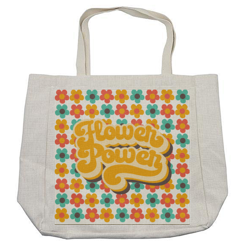 FLOWER POWER - cool beach bag by Giddy Kipper