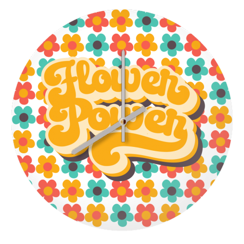 FLOWER POWER - quirky wall clock by Giddy Kipper