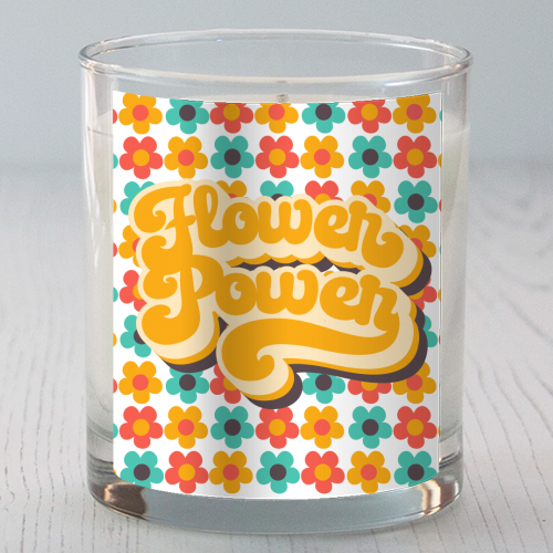 FLOWER POWER - scented candle by Giddy Kipper