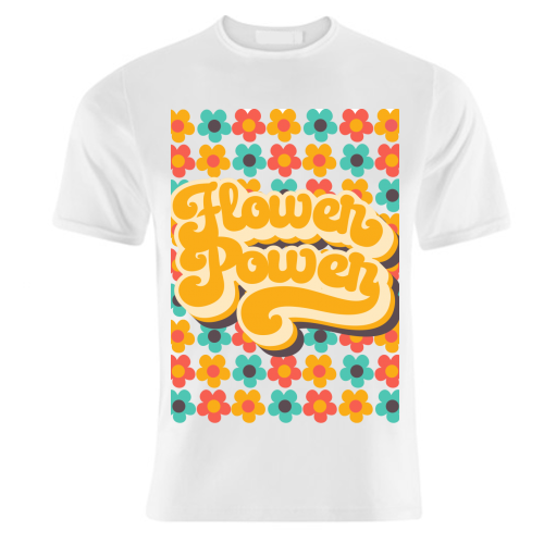 FLOWER POWER - unique t shirt by Giddy Kipper