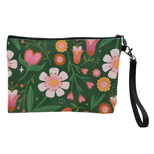 Floral pattern - pretty makeup bag by Katie Brookes