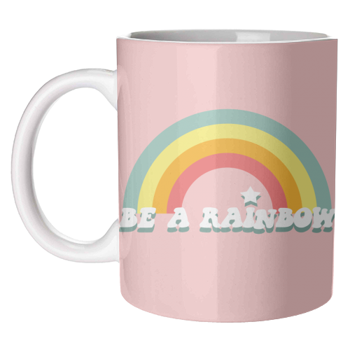 BE A RAINBOW - unique mug by Giddy Kipper