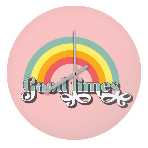 GOOD TIMES - quirky wall clock by Giddy Kipper