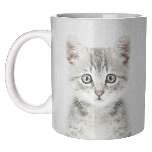 Kitten - Colorful - unique mug by Gal Design